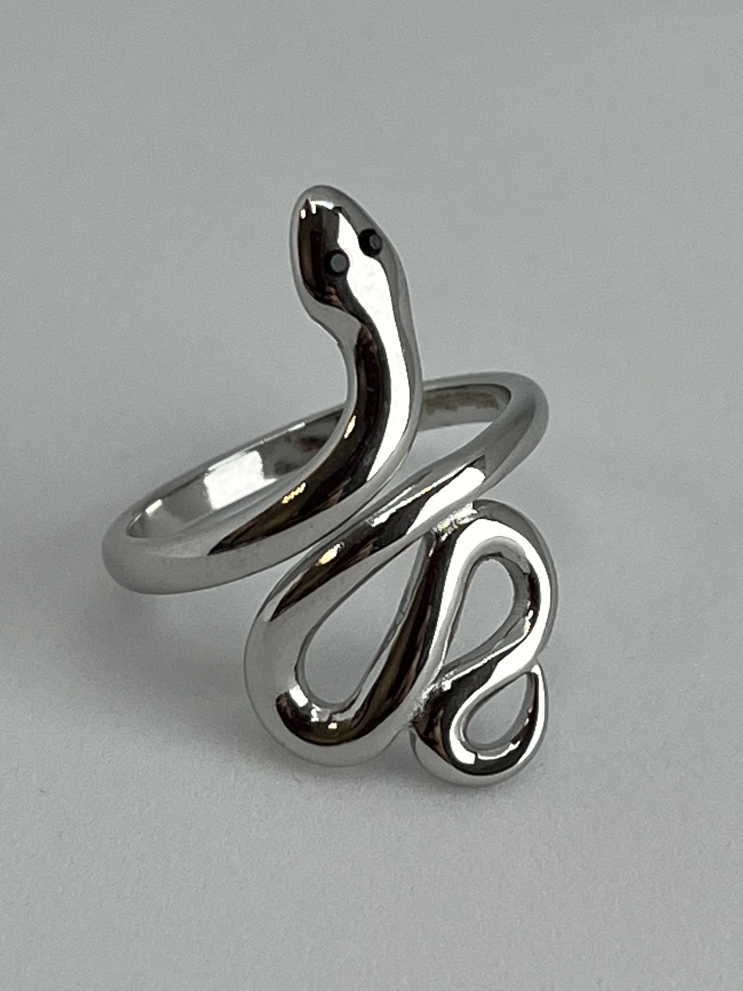 Adjustable snake ring - Gold & Silver